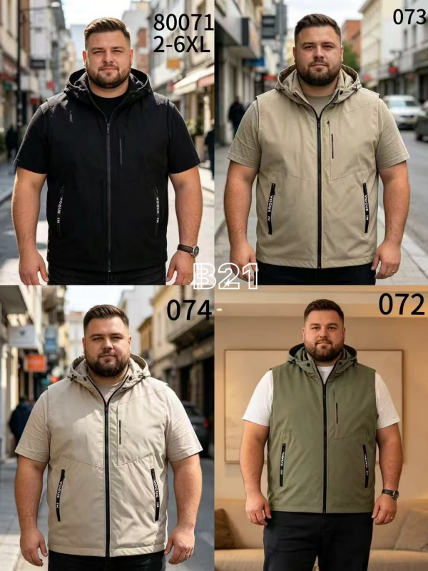 Kamizelki męska Roz 2XL-6XL, 1 Kolor Paczka 5 szt